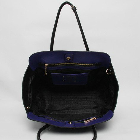 2014 Prada Original Soft Calfskin Tote Bag BN2673 darkblue